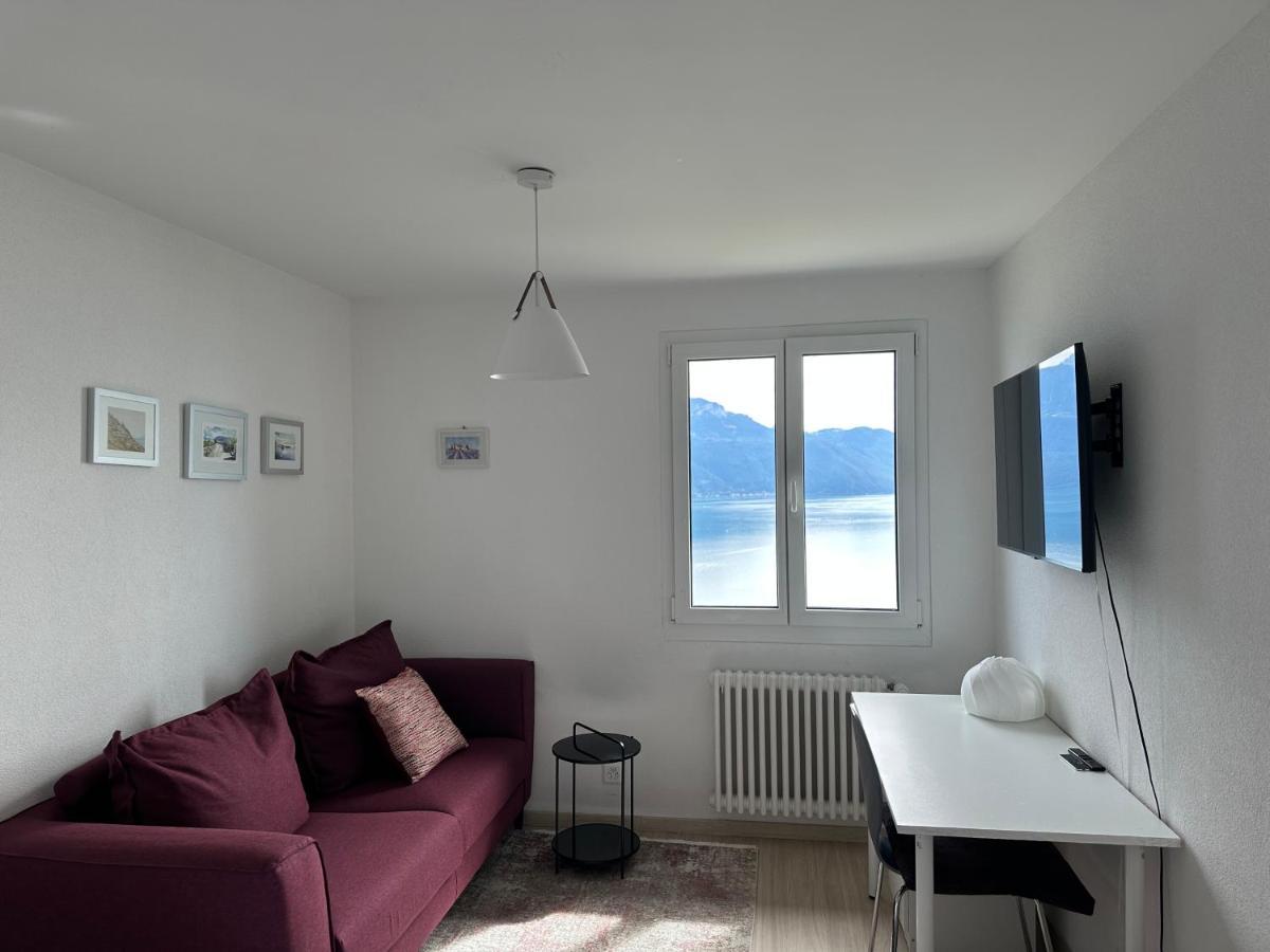 Room With 360° View Overlooking Lake Geneva And Alps Puidoux Buitenkant foto
